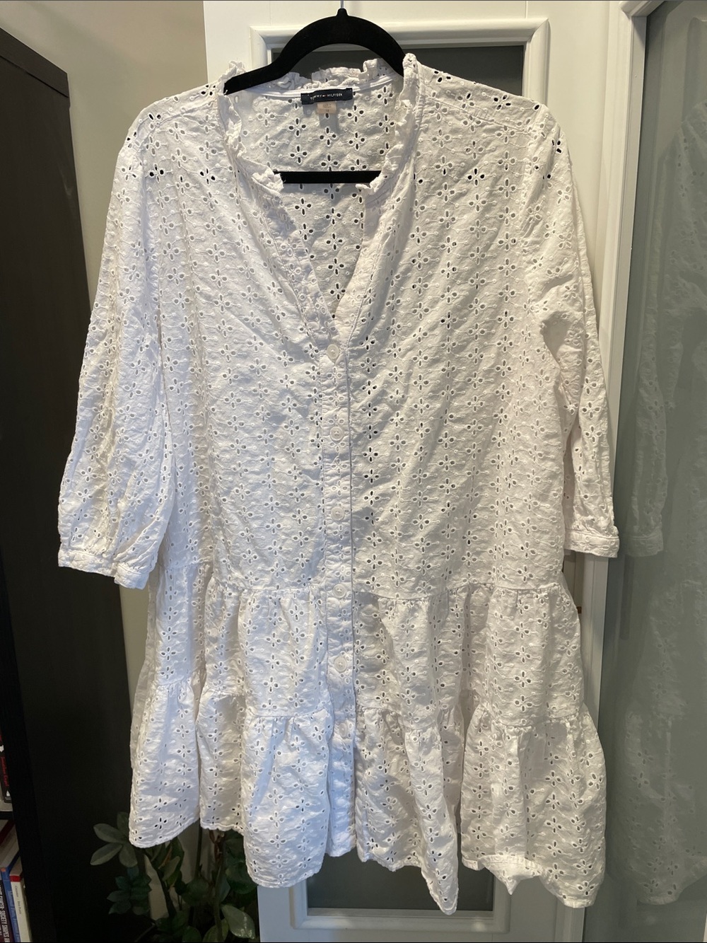 Tommy Hilfiger White Eyelet Cover-Up